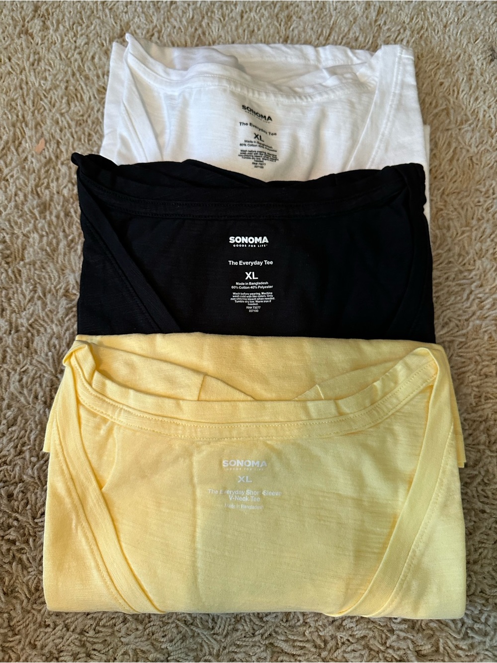 NWOT SONOMA V NECK T’s (bundle)